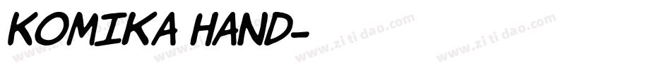 Komika Hand字体转换